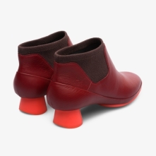 Camper Alright Ankle Boots Red - Womens Singapore IXDNUE-006